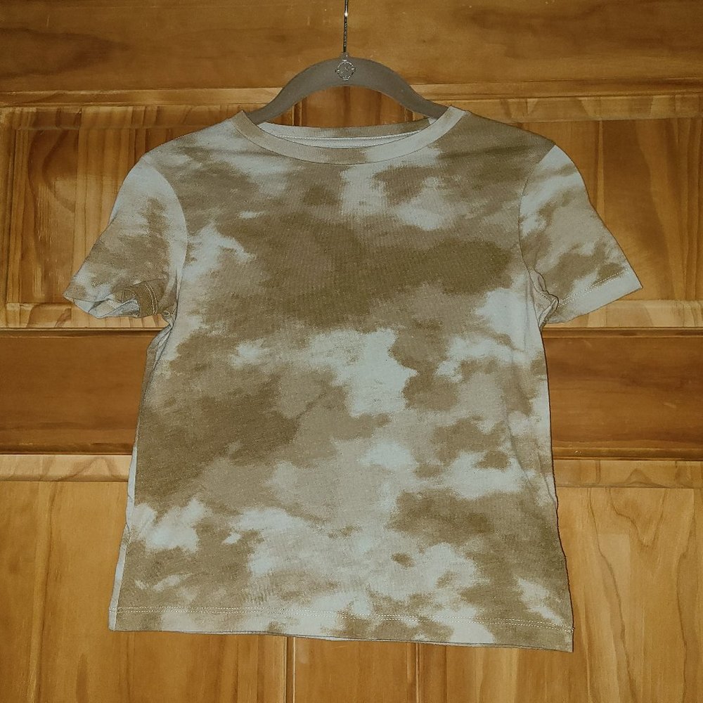 5/$20 Boys Old Navy Tan Camo Short Sleeve T Shirt